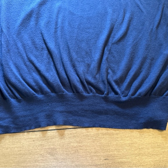 Polo Ralph Lauren Pima Cotton Sweater Mens XXL Navy Blue Long Sleeve Pullover - Picture 9 of 10